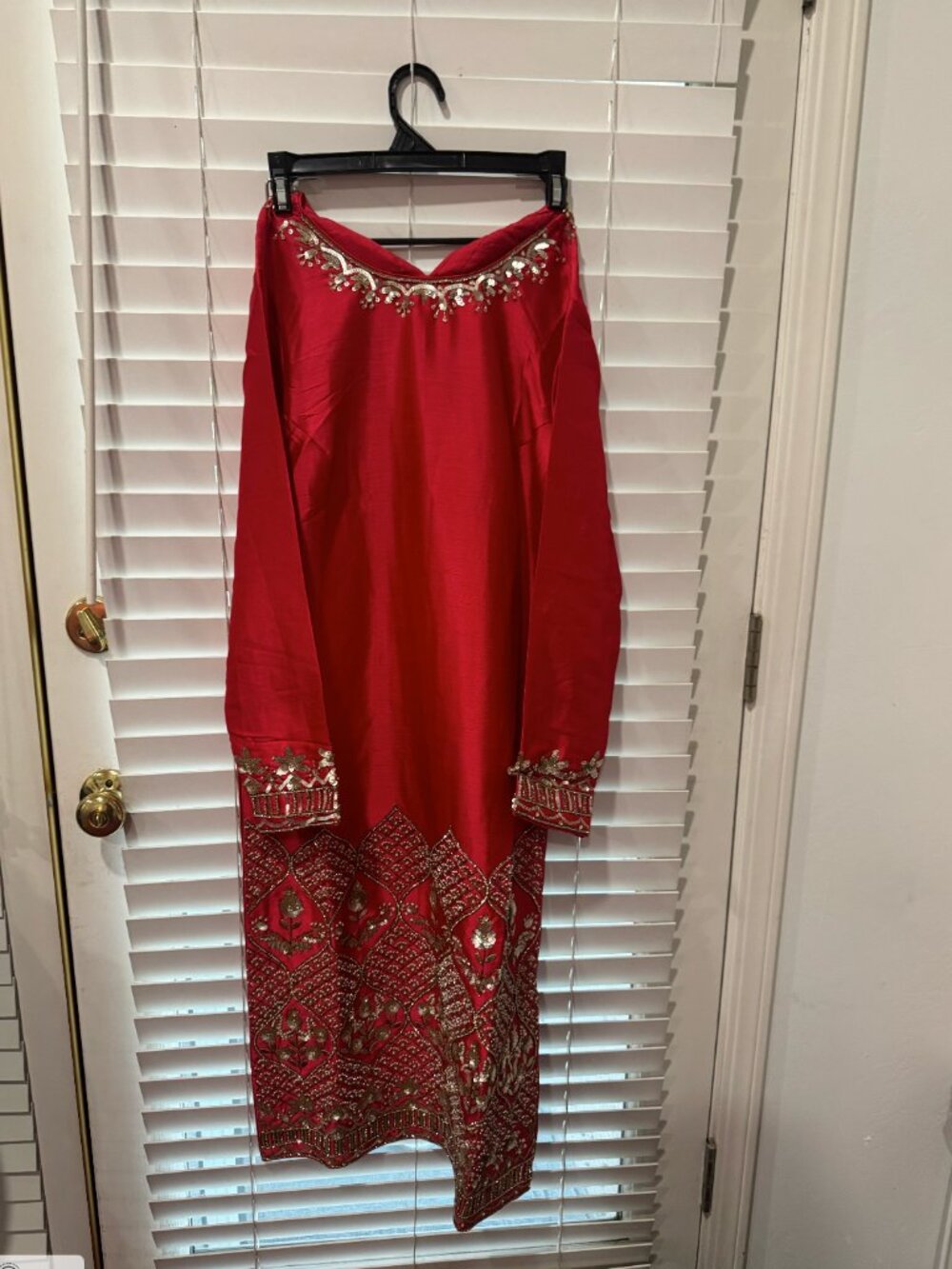 ✨ Stunning Red Embroidered Punjabi Suit (3-Piece Set) – Elegant & Timeless ✨